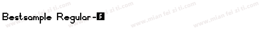 Bestsample Regular字体转换